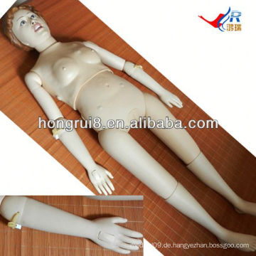 ISO Basic Female Nursing Manikin, Patient Care Manikin, Trainingspuppe